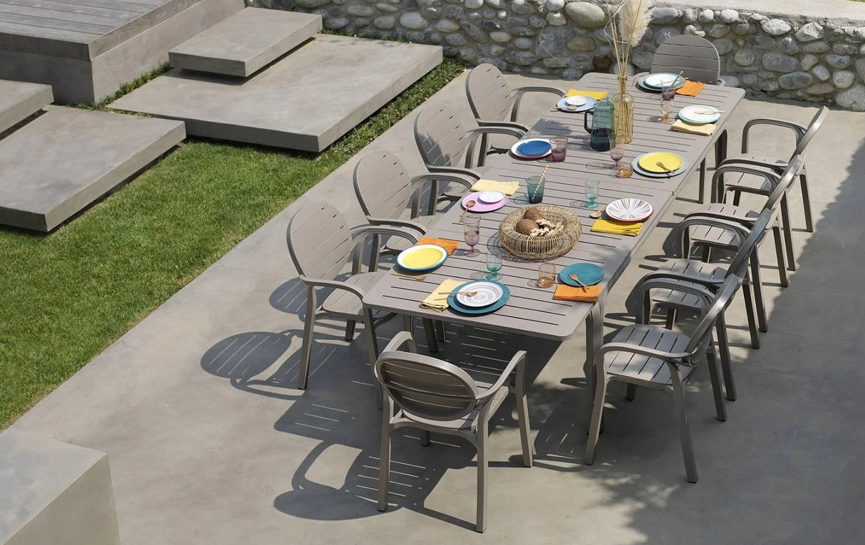 nardi nardi tavolo alloro 210 extensible 210 280 x 100 cm h 73 cm tortora ean 8010352828544