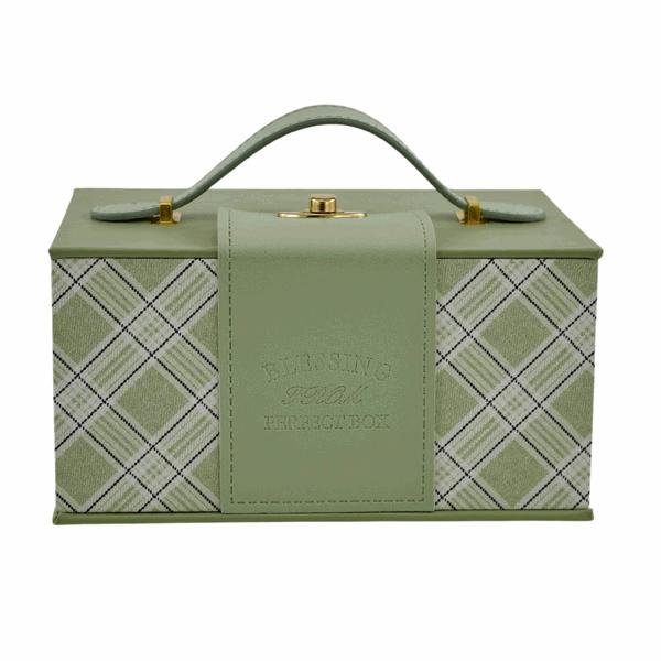 L'Arcolaio Scatola Rettangolare Piccola Vintage Green 21,5x15,5x11 cm