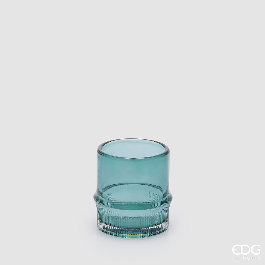 EDG Enzo De Gasperi Portacandela ad Anello Green Mix H8 Ø7 cm – Decorazione di Natale