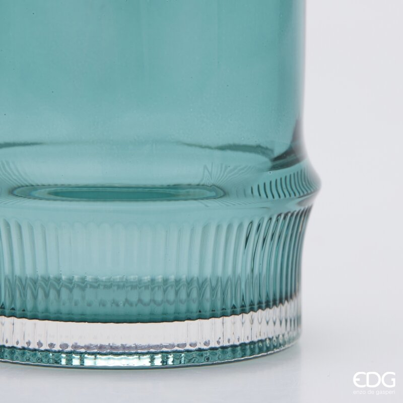 EDG Enzo De Gasperi Portacandela ad Anello Green Mix H8 Ø7 cm – Decorazione di Natale