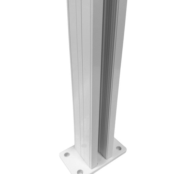 L'Arcolaio Recinzione Ami Palo Doppio H.146cm Bianco Lucido