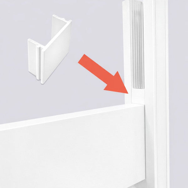 L'Arcolaio Distanziatori Recinzione AMI Bianco Lucido - Set 18 pezzi