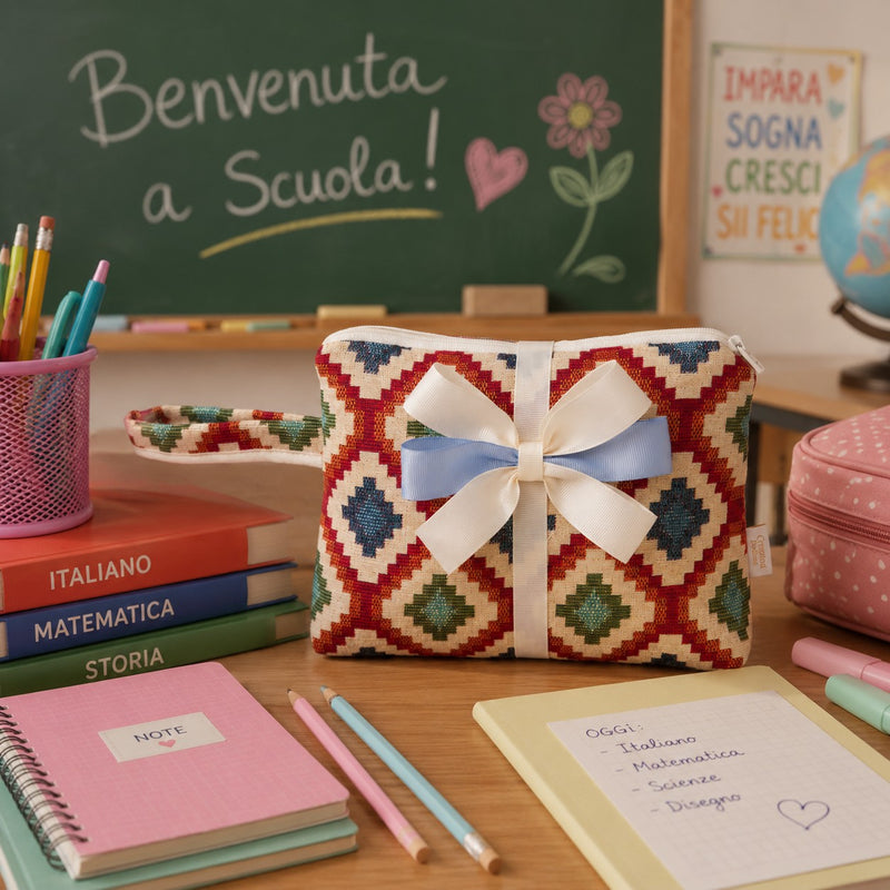 Creazioni per Enzo Beauty Bomboniera Allover con Cerniera Portaconfetti 16x20x5 cm 1 pz
