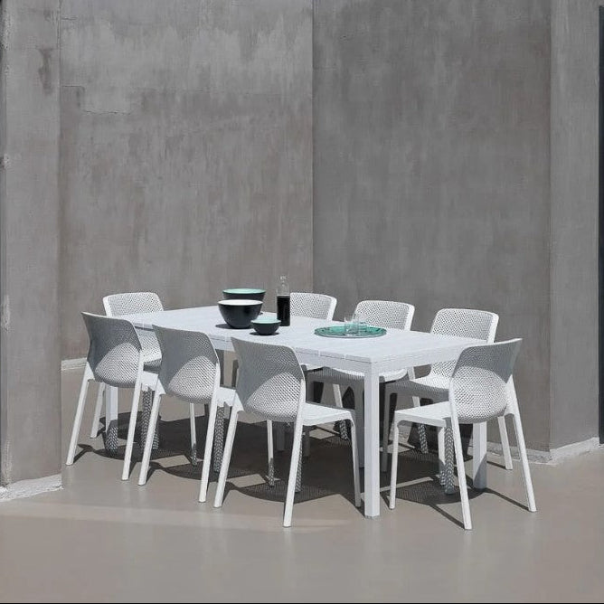 nardi nardi tavolo rio 140 extensible 140 210 x 85 cm h 76 cm alluminio bianco ean 8010352828636