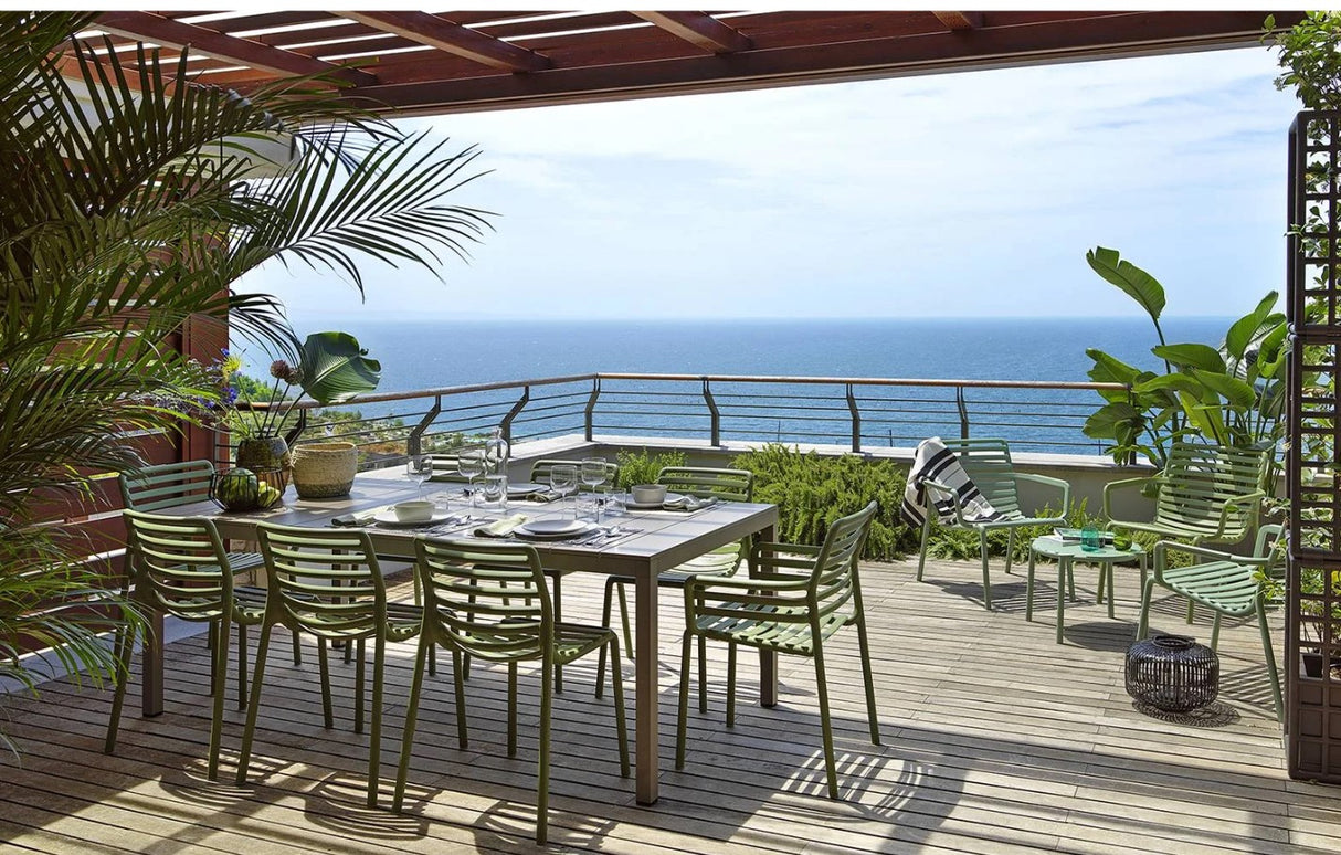 nardi nardi tavolo rio alluminio 210 extensible 210 280 x 100 cm h 75 cm bianco ean 8010352833203