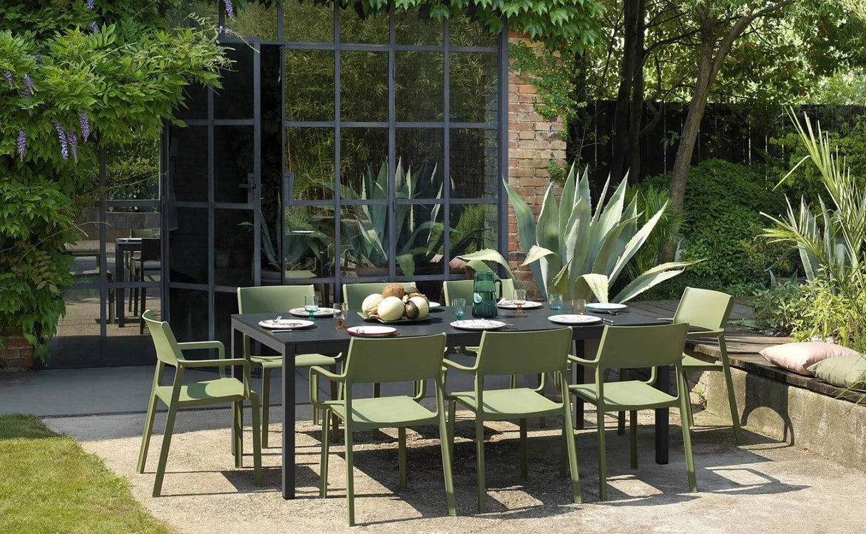 nardi nardi tavolo rio alluminio 210 extensible 210 280 x 100 cm h 75 cm tortora ean 8010352833241