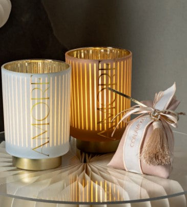 Cupido&Co. Lampada Amore D 100 Mm H 140 Mm Cipria Oro con Scatola