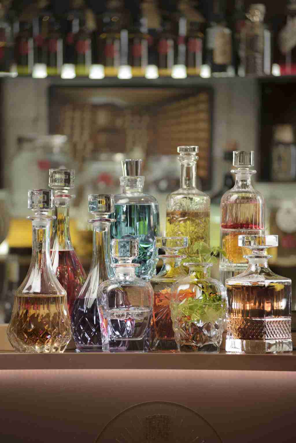 RCR Cristalleria Italiana Opera - Bottiglia Rotonda con Tappo Cilindrico Crystal Glass