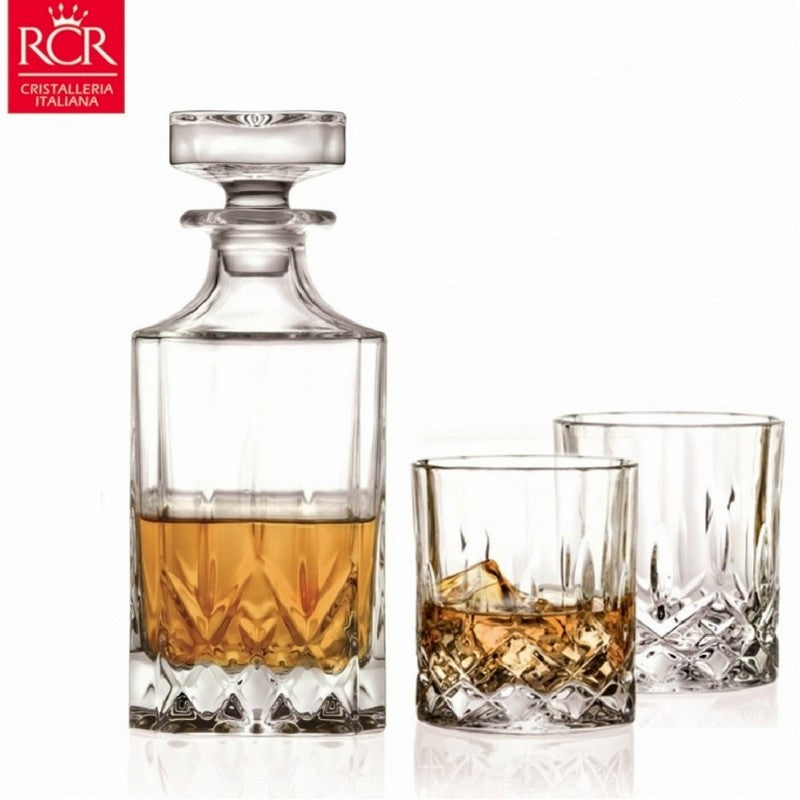 RCR Cristalleria Italiana Opera - Square Bottle with Square Glass Cap