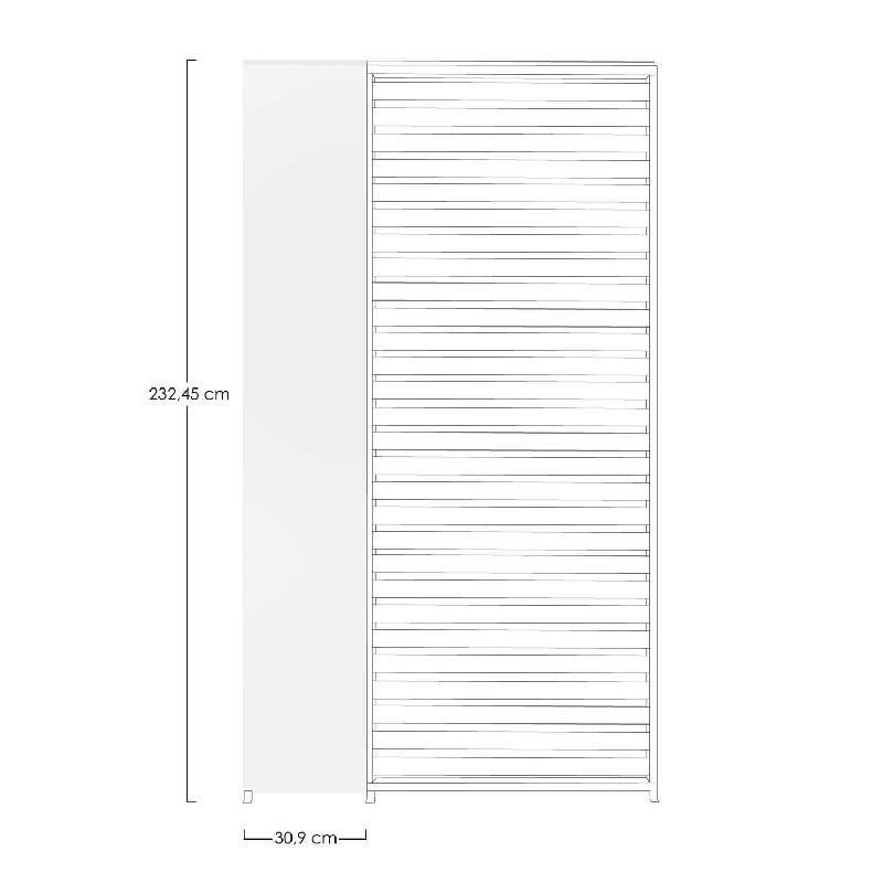 Bizzotto Pannello Verticale Pergola Ocean 232,45 x 30,9 Cm Bianco
