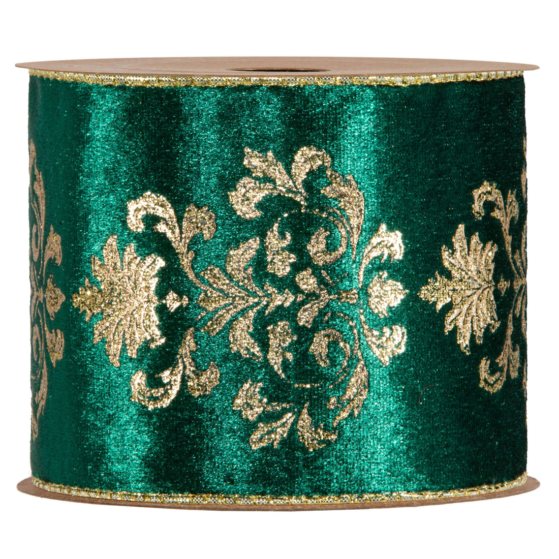Piovaccari Nastro Lilibeth Verde Scuro 100 mm x 10 m – Nastro Decorativo Natalizio per Albero di Natale, Fiocchi e Confezioni Regalo