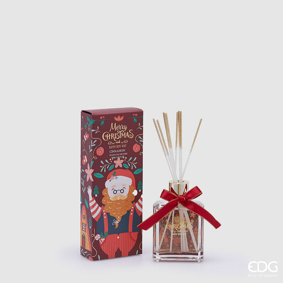 EDG Enzo De Gasperi Profumatore Natale Bottiglia Joyful 180 Ml H 13,5 Cm Cinnamon