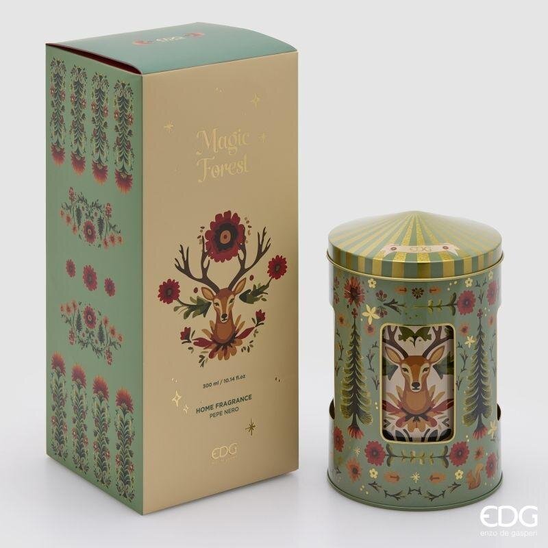 EDG Enzo De Gasperi Profumatore Bottiglia Scrigno Carillon Black Pepper 300 ml – Idea Regalo Natale