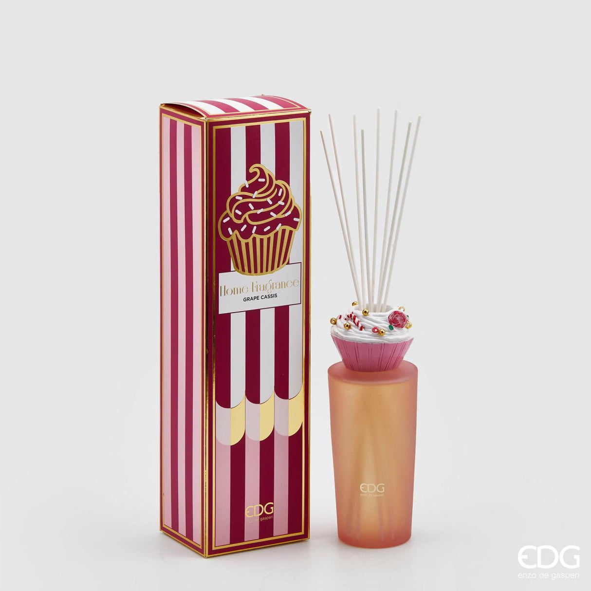 EDG Enzo De Gasperi Bottle Air Freshener 430ml Cupcake H21 Grape Cassis
