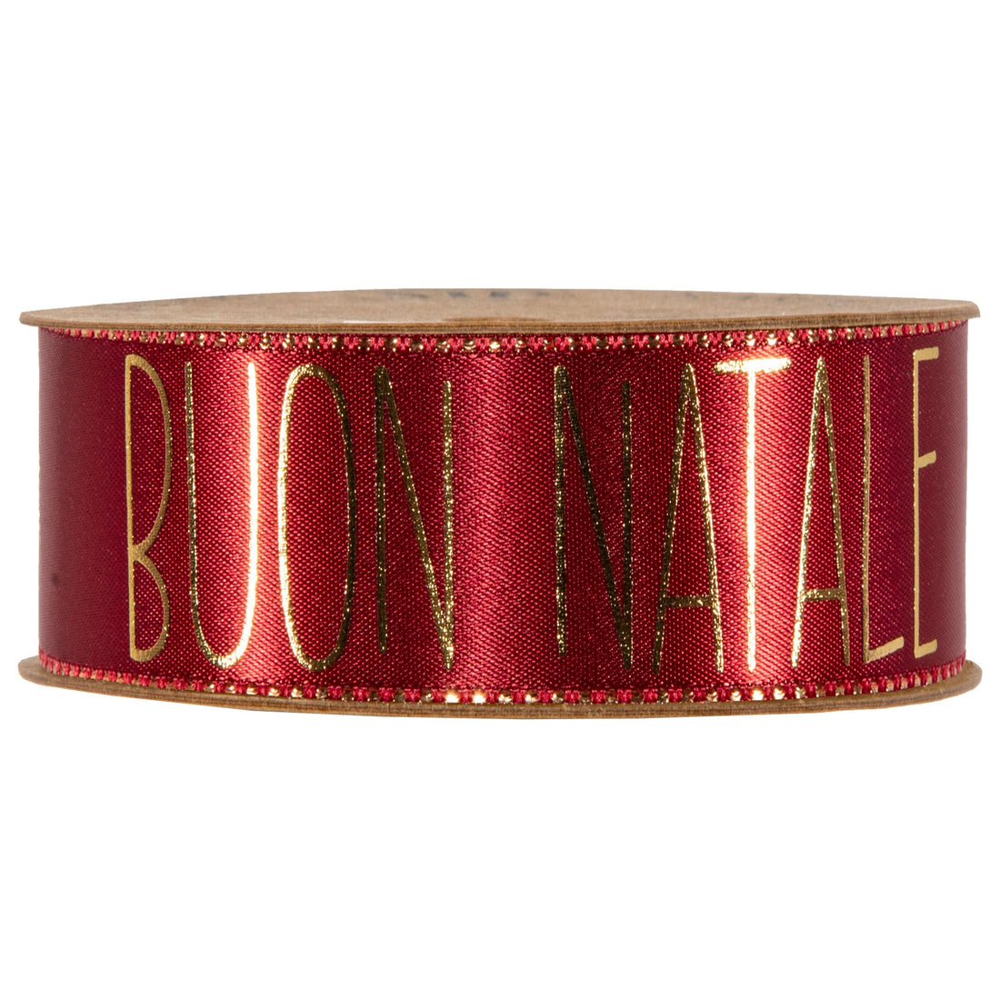 Piovaccari Nastro Buon Natale Red Dahlia Rosso 40 mm x 15 m – Nastro Decorativo Natalizio con Scritta Buon Natale per Albero, Fiocchi, Pacchi Regalo e Addobbi Natalizi