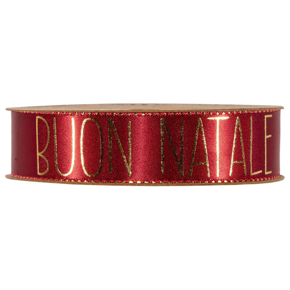 Piovaccari Nastro Buon Natale Red Dahlia Rosso 25 mm x 15 m – Nastro Decorativo Natalizio con Scritta Buon Natale per Albero, Fiocchi, Pacchi Regalo e Addobbi Natalizi
