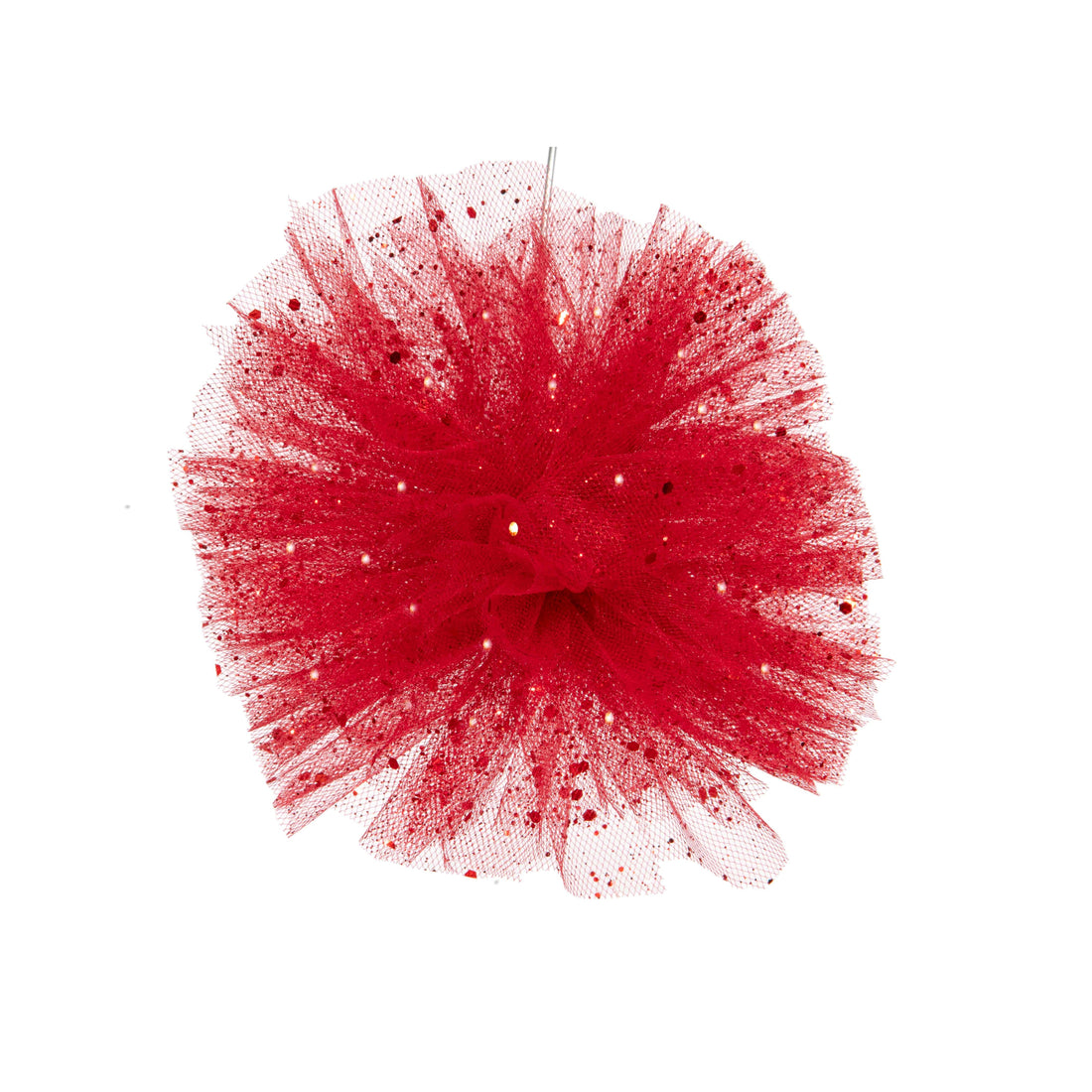 Piovaccari Pon Pon Rosso Ø40 cm – Decorazione Natalizia per Albero di Natale, Addobbi, Feste e Allestimenti Decorativi