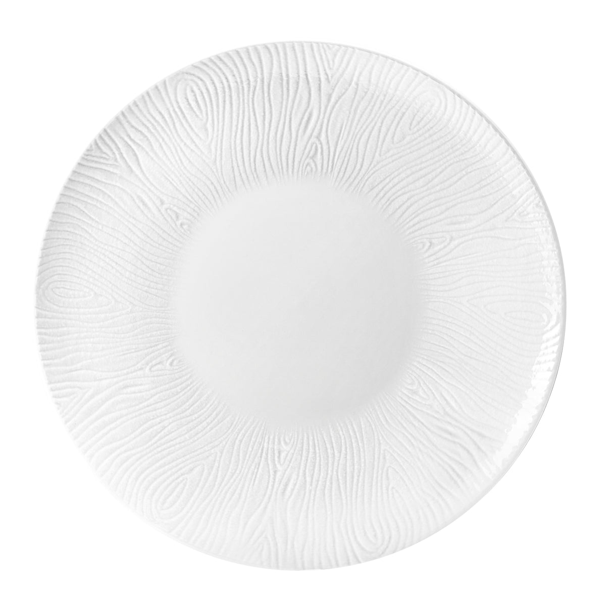 Fade Wood Piatto Piano D 29 Cm Bianco