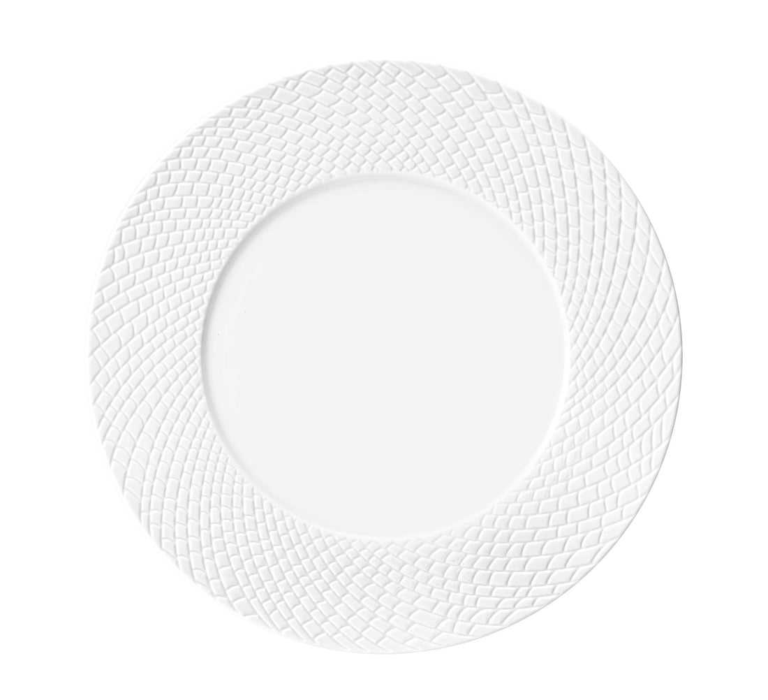 Fade Avena Piatto Rotondo D 30 Cm Ceramica Bianco
