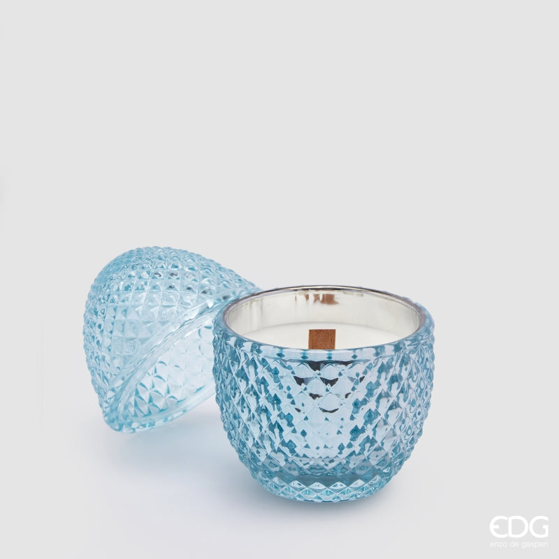 Egg-Shaped Candle H 12cm D 8cm Waterlilly & Rose