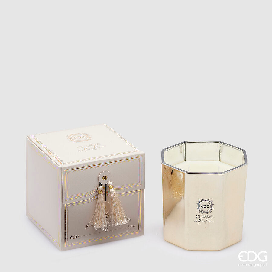 EDG Enzo De Gasperi Candela Classic con Profumo H 13 Cm D 13 Cm Oud