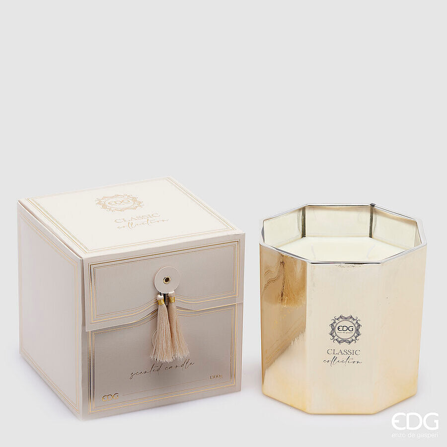 EDG Enzo De Gasperi Candela Classic con Profumo H 15,5 Cm D 15,5 Cm Oud