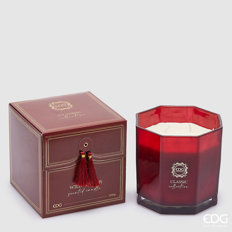 EDG Enzo De Gasperi Candela Classic con Profumo H 15,5 Cm D 15,5 Cm Wild Ginger