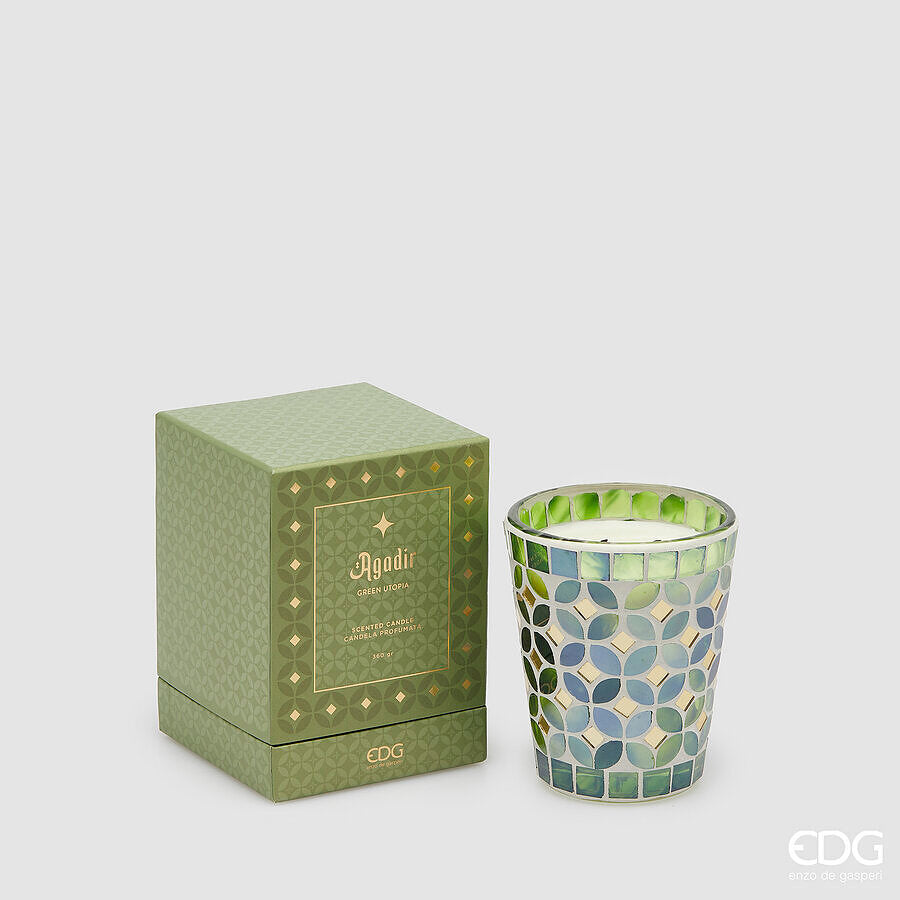 edg enzo de gasperi edg enzo de gasperi candela agadir con profumo 360 gr h 12 cm d 105 cm green utopia ean 8059824464859