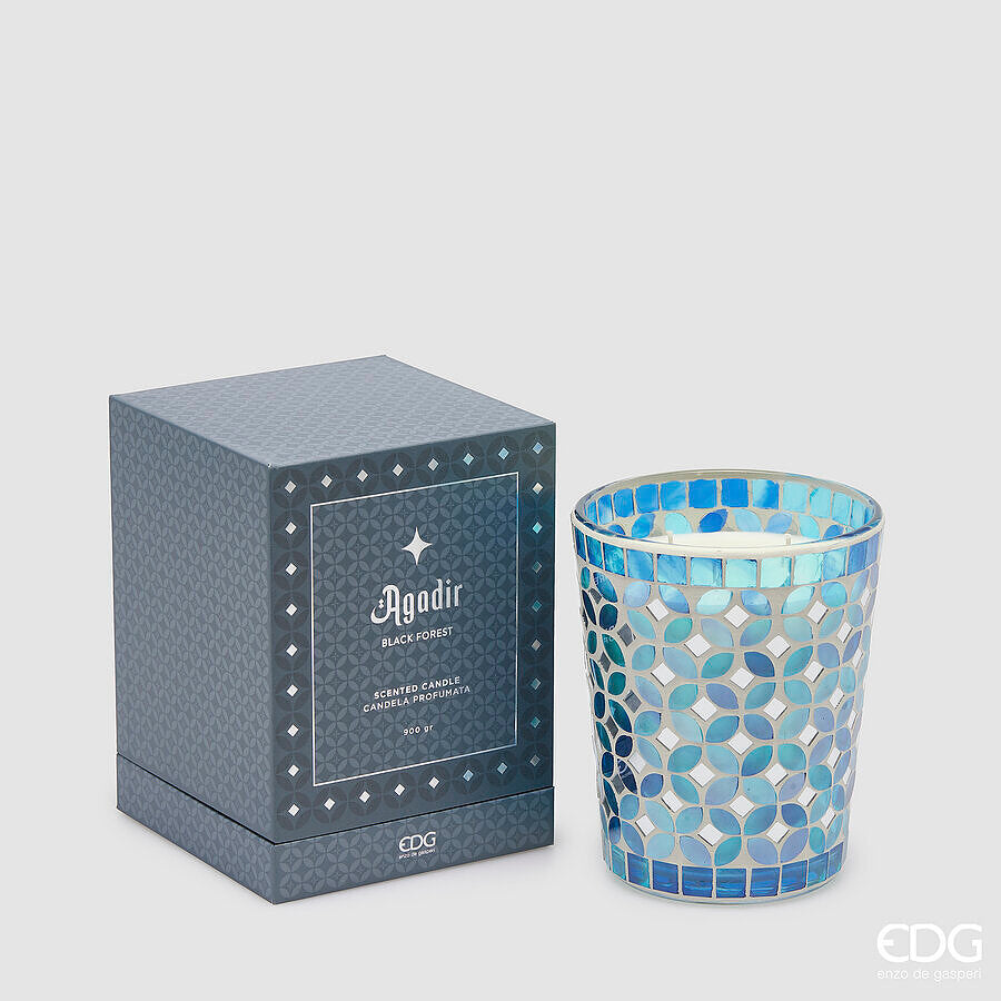 edg enzo de gasperi edg enzo de gasperi candela agadir con profumo 900 gr h 16 cm d 13 cm foresta nera ean 8059824464972