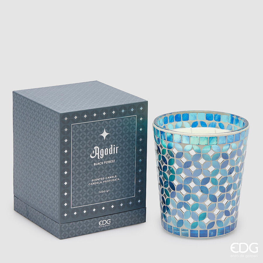 edg enzo de gasperi edg enzo de gasperi candela agadir con profumo 1 400 gr h 18 cm d 16 cm foresta nera ean 8059824465139