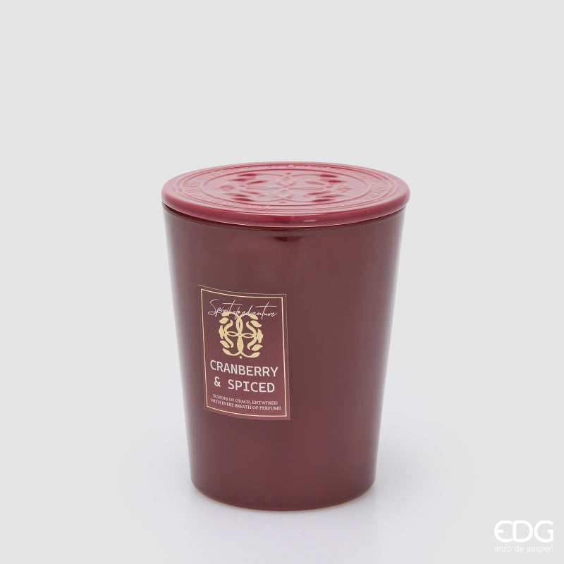 EDG Enzo De Gasperi Candela Symbol Profumata Honeyed Apple Cider H16 Ø13 cm – Idea Regalo Natale