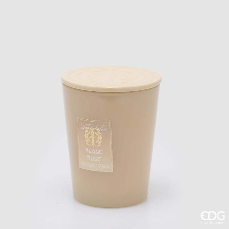 EDG Enzo De Gasperi Candela Symbol Profumata White Musk H16 Ø13 cm – Idea Regalo Natale