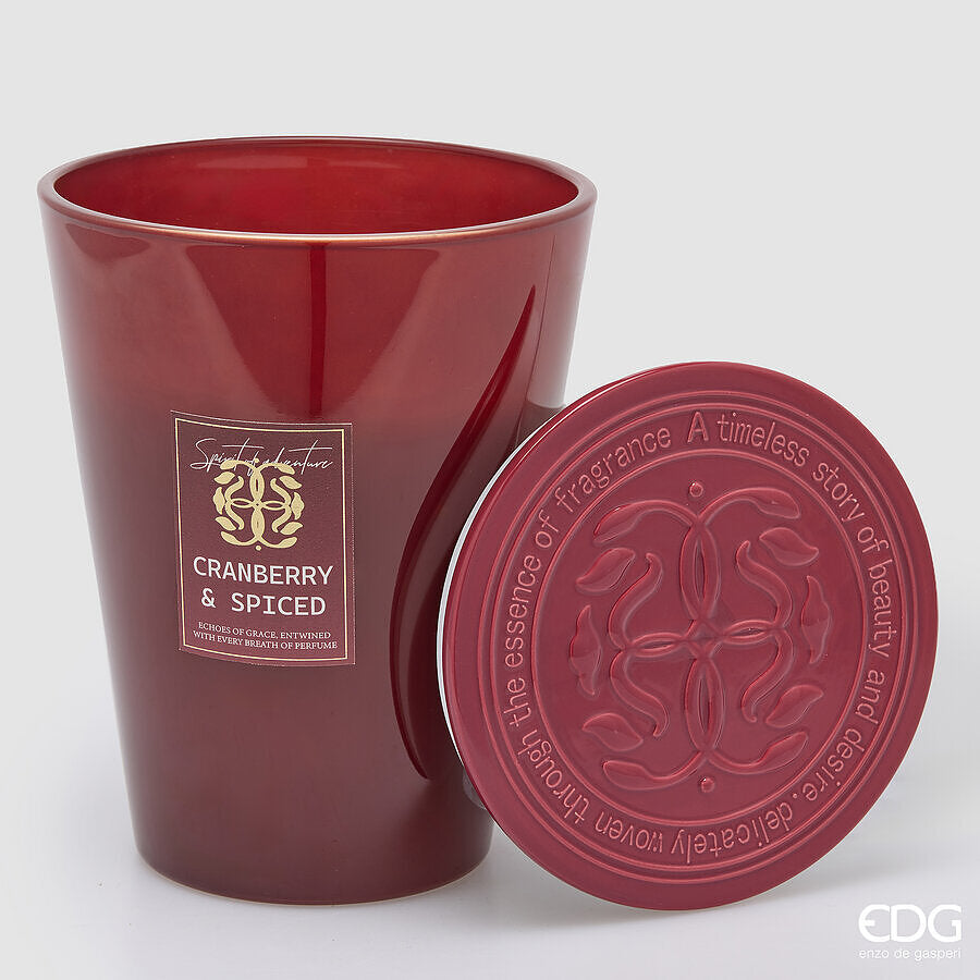 EDG Enzo De Gasperi Candela Symbol Profumata Honeyed Apple Cider H23 Ø18,5 cm – Idea Regalo Natale