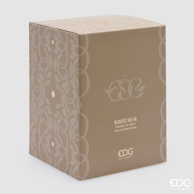 EDG Enzo De Gasperi Candela Symbol Profumata White Musk H23 Ø18,5 cm – Idea Regalo Natale