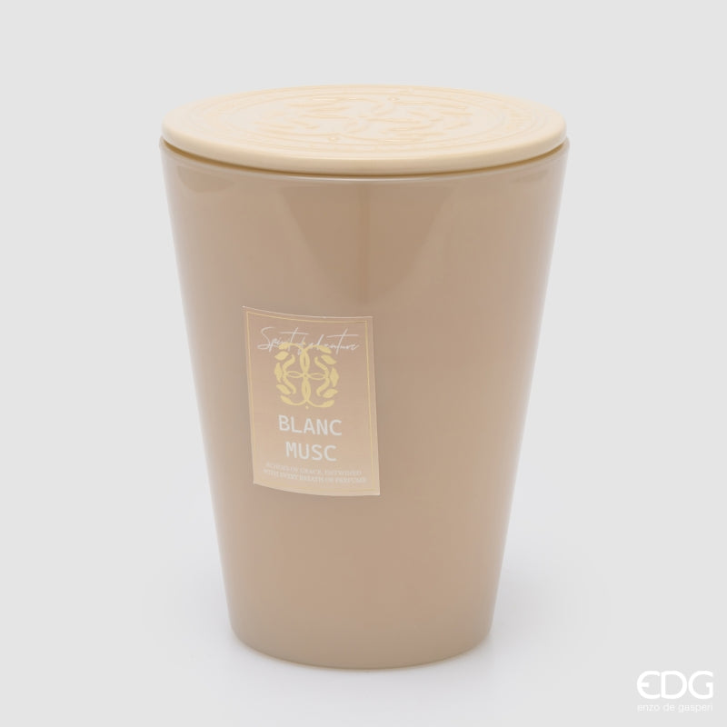 EDG Enzo De Gasperi Candela Symbol Profumata White Musk H23 Ø18,5 cm – Idea Regalo Natale