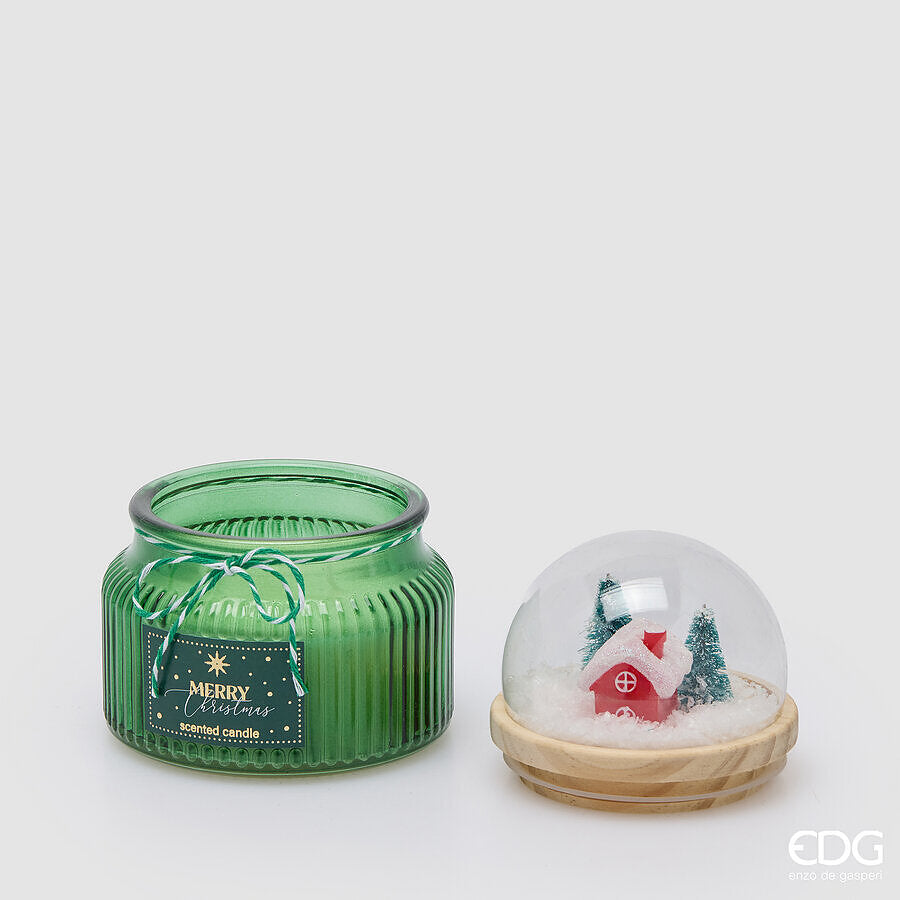 EDG Enzo De Gasperi Candela Natalizia Cupola Profumata Cardamom Snaps H12,5 Ø10 cm – Decorazione di Natale