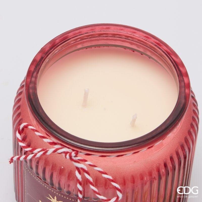 EDG Enzo De Gasperi Candela Natalizia Cupola Profumata Honeyed Apple Cider H15 Ø10 cm – Decorazione di Natale