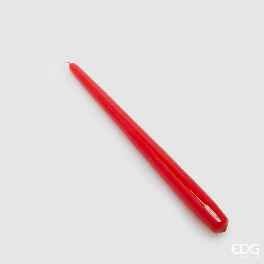 EDG Enzo De Gasperi Candela Stelo Cono H 28 Cm D 22 Mm Cf 10 Pz Red