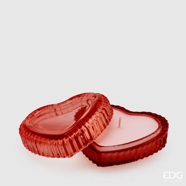 EDG Enzo De Gasperi Candle Heart Treasure Chest H4 D8 Red