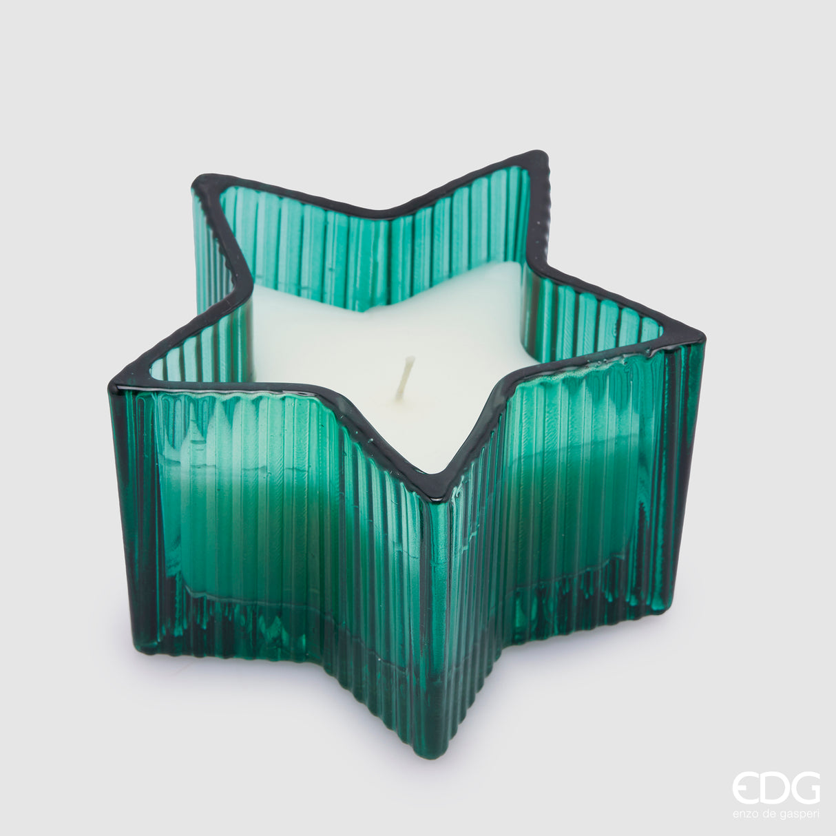 EDG Enzo De Gasperi Candela Stella H 8 Cm D 13,5 Cm Cedar Scatola Regalo
