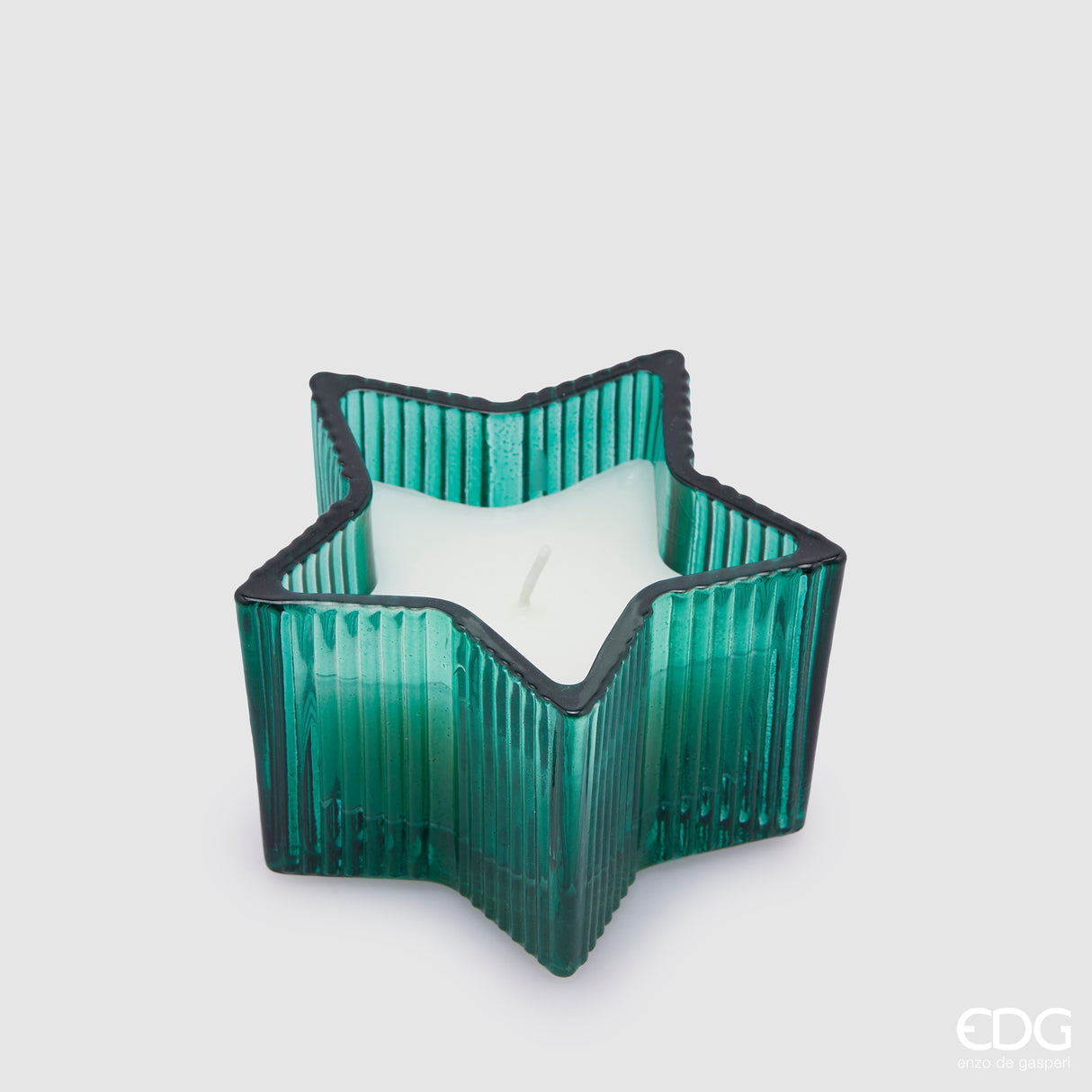 EDG Enzo De Gasperi Candela Stella H 6,5 Cm D 10,5 Cm Cedar Scatola Regalo