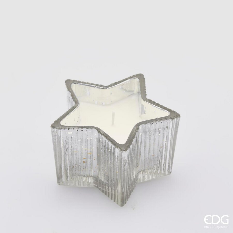 EDG Enzo De Gasperi Star Candle H 6.5 Cm D 10.5 Cm Vanilla Gift Box