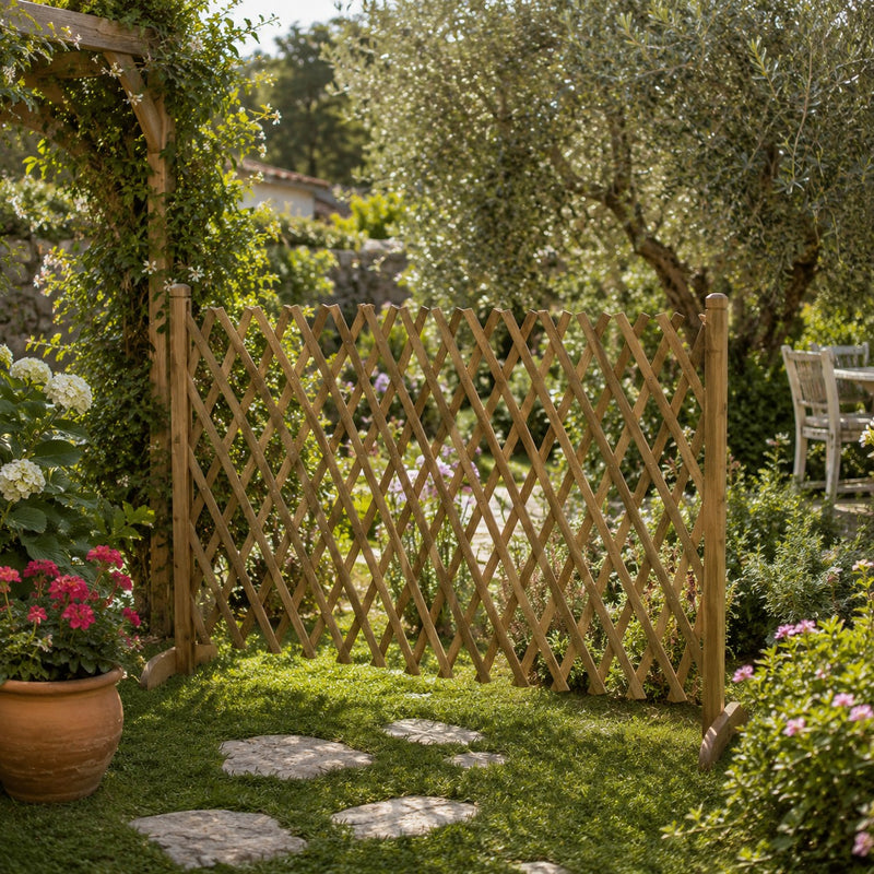 L'Arcolaio Griglia Exy Legno Estensibile 120xH.150 cm per Outdoor