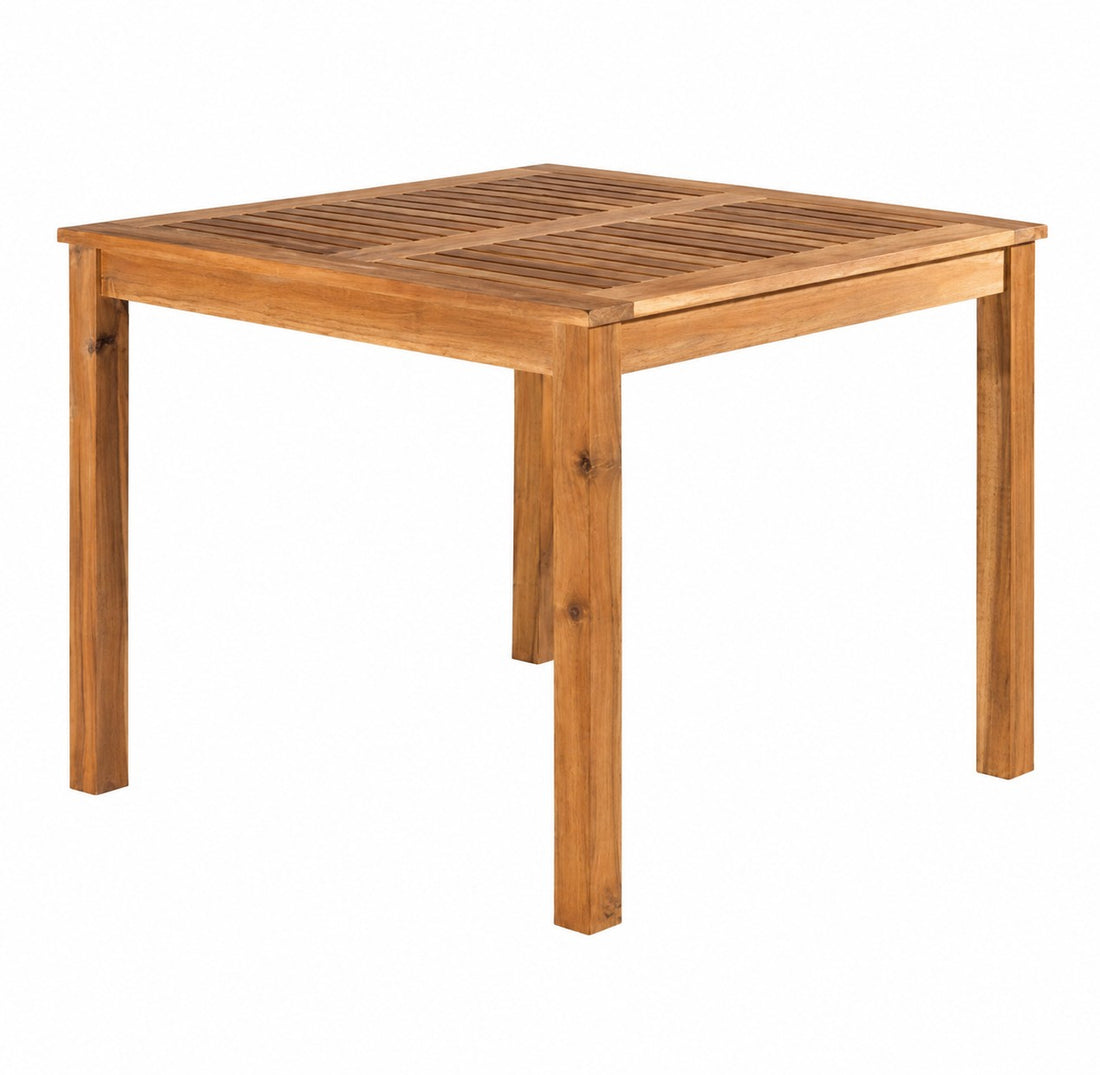 L'Arcolaio Tavolo Quadrato in Legno di Acacia 80x80x75 cm