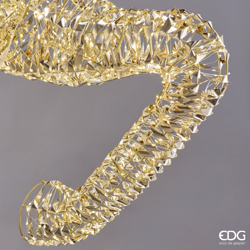 EDG Enzo De Gasperi Decoro Renna Natalizia Stripes 8300 MicroLED IP44 142x60xH260 cm – Decorazione Luminosa da Esterno
