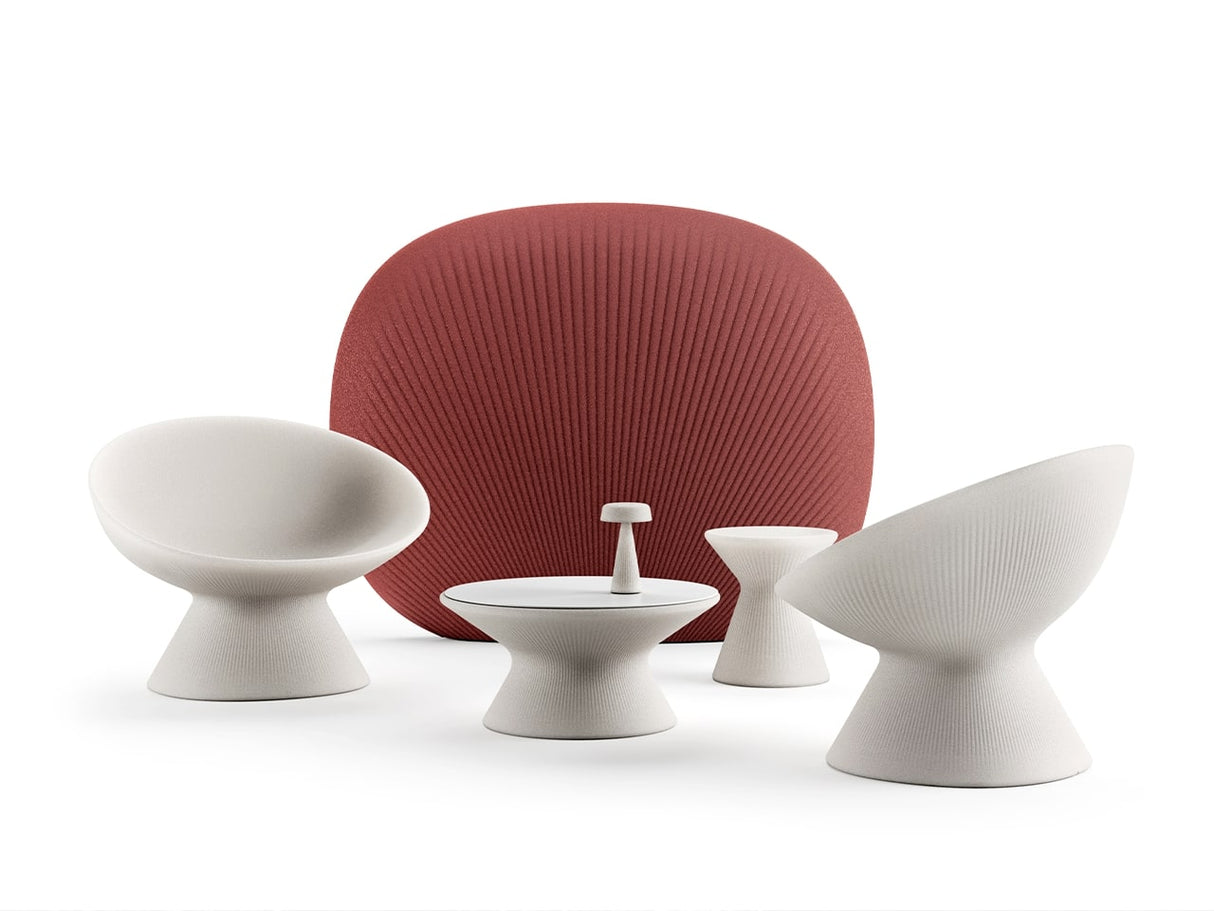 Plust Fade Low Stool Indoor & Outdoor Stone