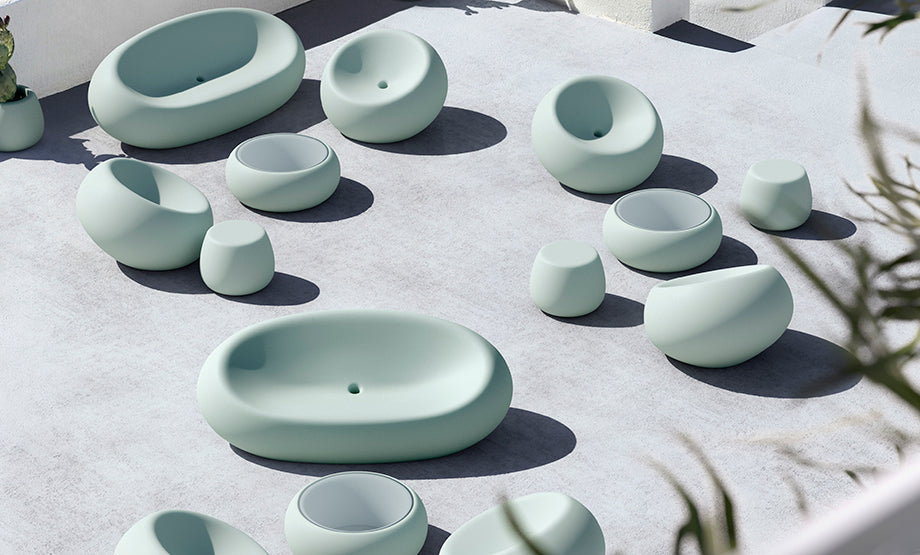 plust plust Boom Caffe Beistelltisch mit Glasplatte Marea