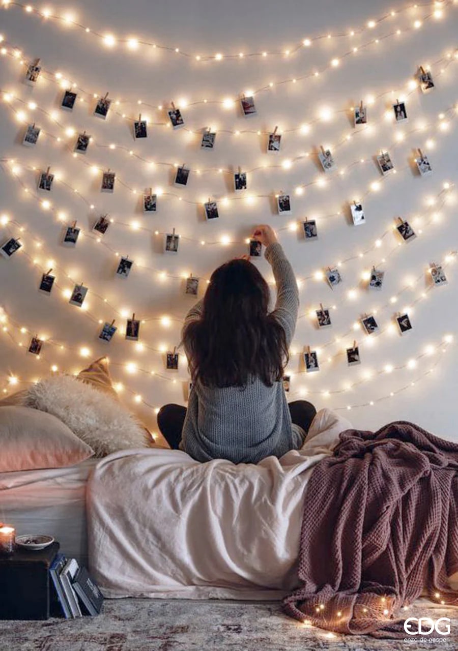 EDG Enzo De Gasperi Luci Natale MicroLed X 500 25 + 3 Mt 12 V Ivory