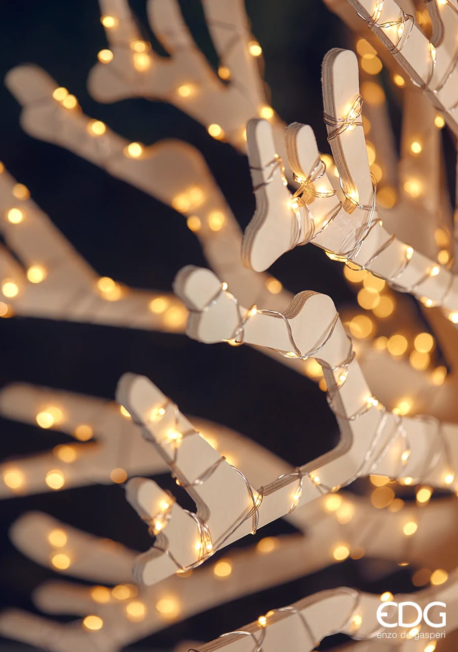 EDG Enzo De Gasperi Luci Natale MicroLed X 500 25 + 3 Mt 12 V Ivory
