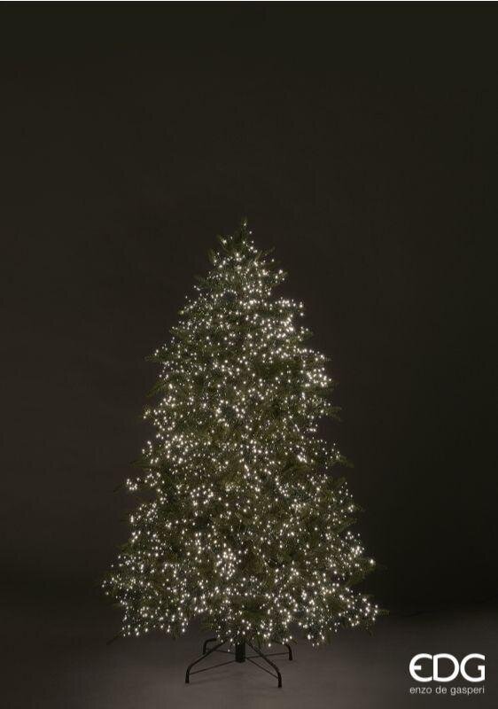 EDG Enzo De Gasperi Albero di Natale Pino Spark H 210 Cm D 141 Cm 6.670 Led Verde